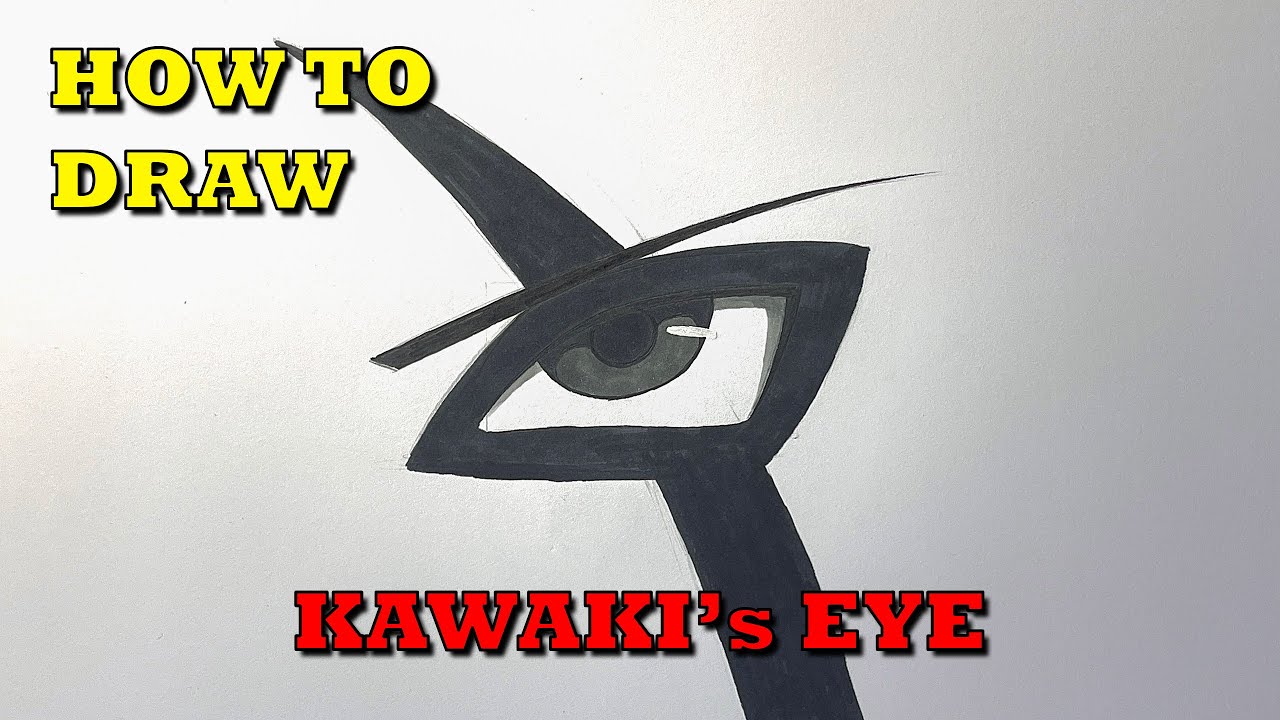 Carlos Arts — 🖋️ Desenho do olho do Kawaki do Anime Boruto
