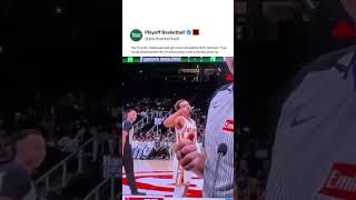 Trae young so funny for this 😭😭😭 #traeyoung #hawks #thunder #nba #basketball #foul #ref #sports