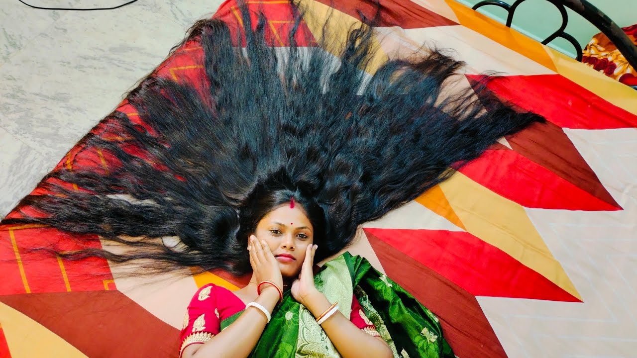 Joita's long hair wash|| long hair wash by male|| requested video hair wash