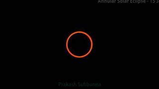 Annular Solar Eclipse, Jan 15th,2010.