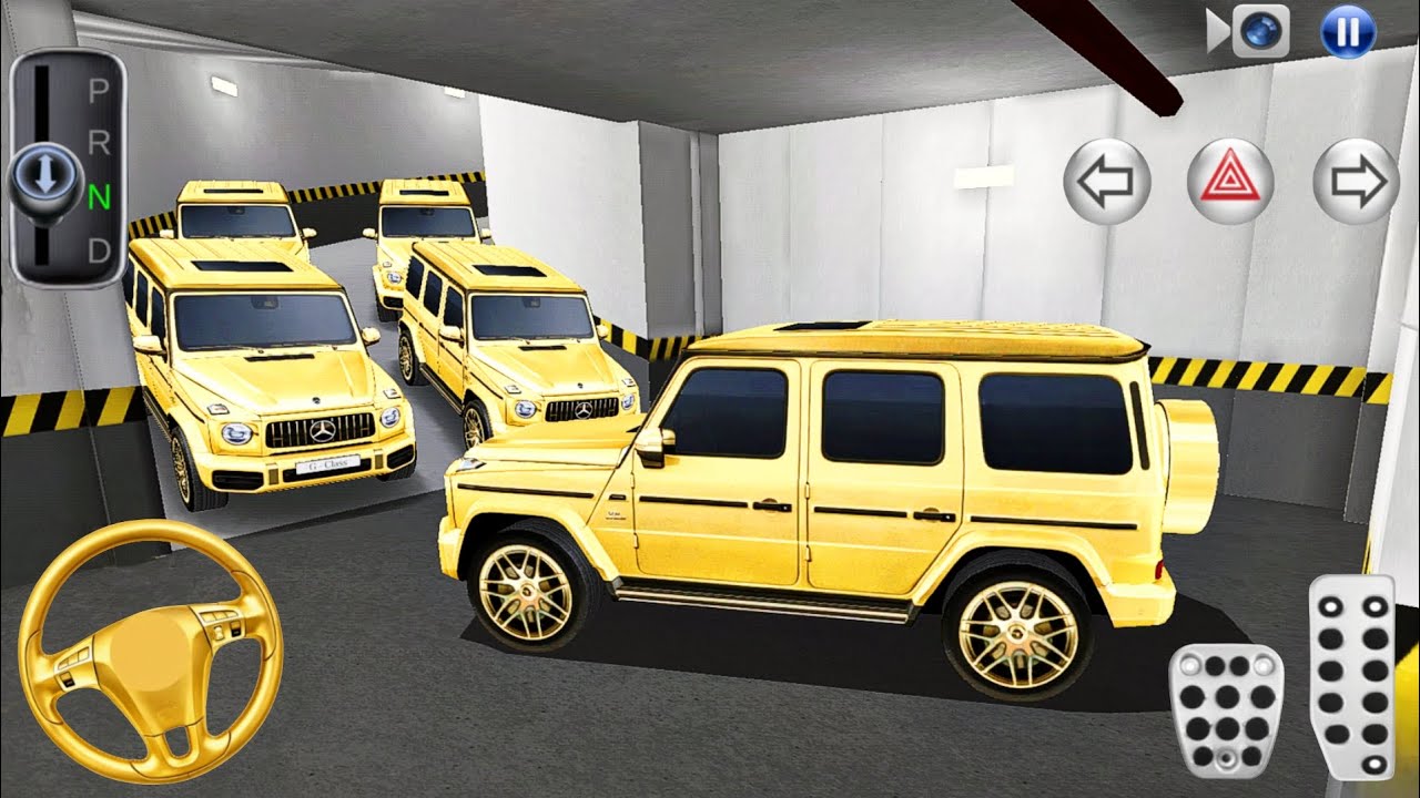 🚘 Golden Mercedes G63 Gameplay in 3D Driving Class | Parking, Repair & Car Wash 🏆- RK 3D Gamerz 