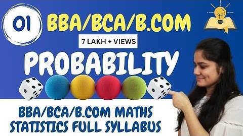 Introduction to Probability|Chapter Probability| BBA/BCA/B.COM|Dream Maths