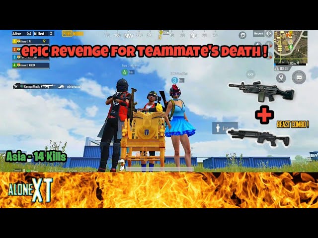 Beast Mode! | Revenge For Teammate's Death | PUBG Mobile Gameplay | AloneXt class=