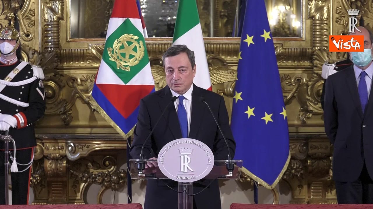 Le prime parole di Mario Draghi dopo aver ricevuto l'incarico da Mattarella