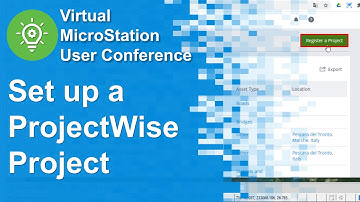 Set up a ProjectWise Project
