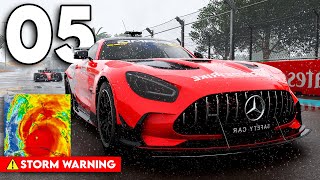 RACING IN A HURRICANE! (Full Wet Double Safety Car) - F1 22 My Team Career - Part 5