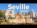 Seville, Spain Walking Tour (4k Ultra HD 60fps)