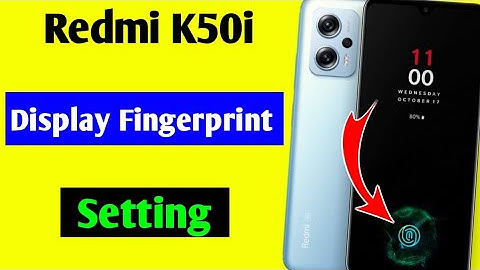 redmi k50i in display fingerprint setting/redmi K50i me in display fingerprint lock kaise lagaye