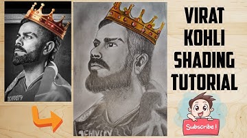 Virat kohli shading tutorial ❤(part-2), #art #viralvideo #kingkohli #shadingtutorial #viratkohli