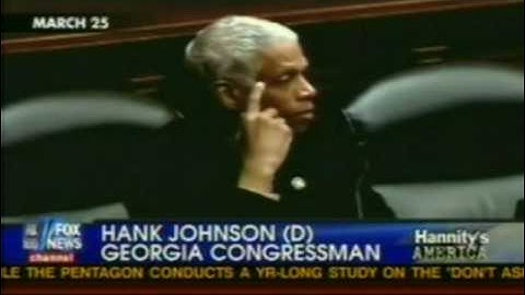 Congressman Hank Johnson worried Guam will capsize!!