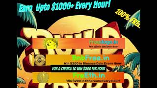 Like to Win up to $1,000 every hour 100% free #freeBitcoin#freeethereum #freetron #freebnb#freedoge