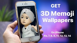 How to Get 3D Memoji Wallpapers on any iPhone- 6, 6s, 7, 8, X, 11, 12, 13, 14 screenshot 4