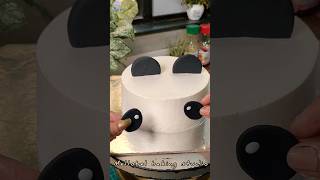 Panda Cake Tutorial 🐼✨ | Easy Cake Decoration for Beginner  #shorts#CakeDecoration #BirthdayCake