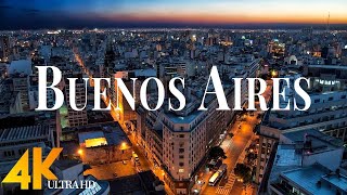 Buenos Aires 4K drone view🇦🇷Amazing Aerial View Of Buenos Aires | Relaxation film with calming music