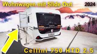 Tabbert Cellini 750 HTD 2,5 (2024) 🦊 Slide Out im Wohnwagen