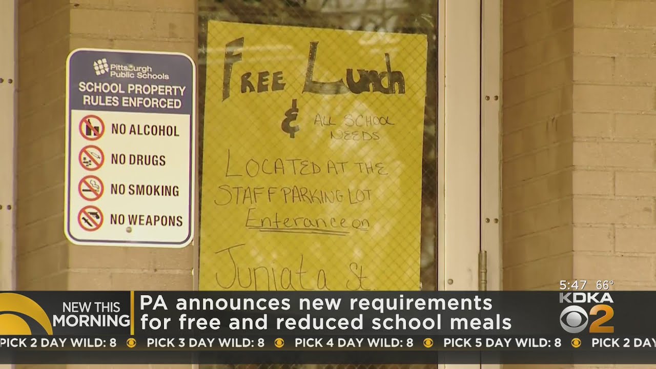 Pennsylvania announces free and reduced lunch requirements