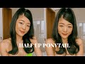 Half Up Ponytail Hairstyle | 90s Ponytail Hair Flip Tutorial | Cheryl Rocha