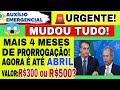 URGENTE! NOVA PRORROGAÇÃO DO AUXÍLIO EMERGENCIAL ATÉ ABRIL! +4 PARCELAS NOS MESES DE JANEIRO À ABRIL