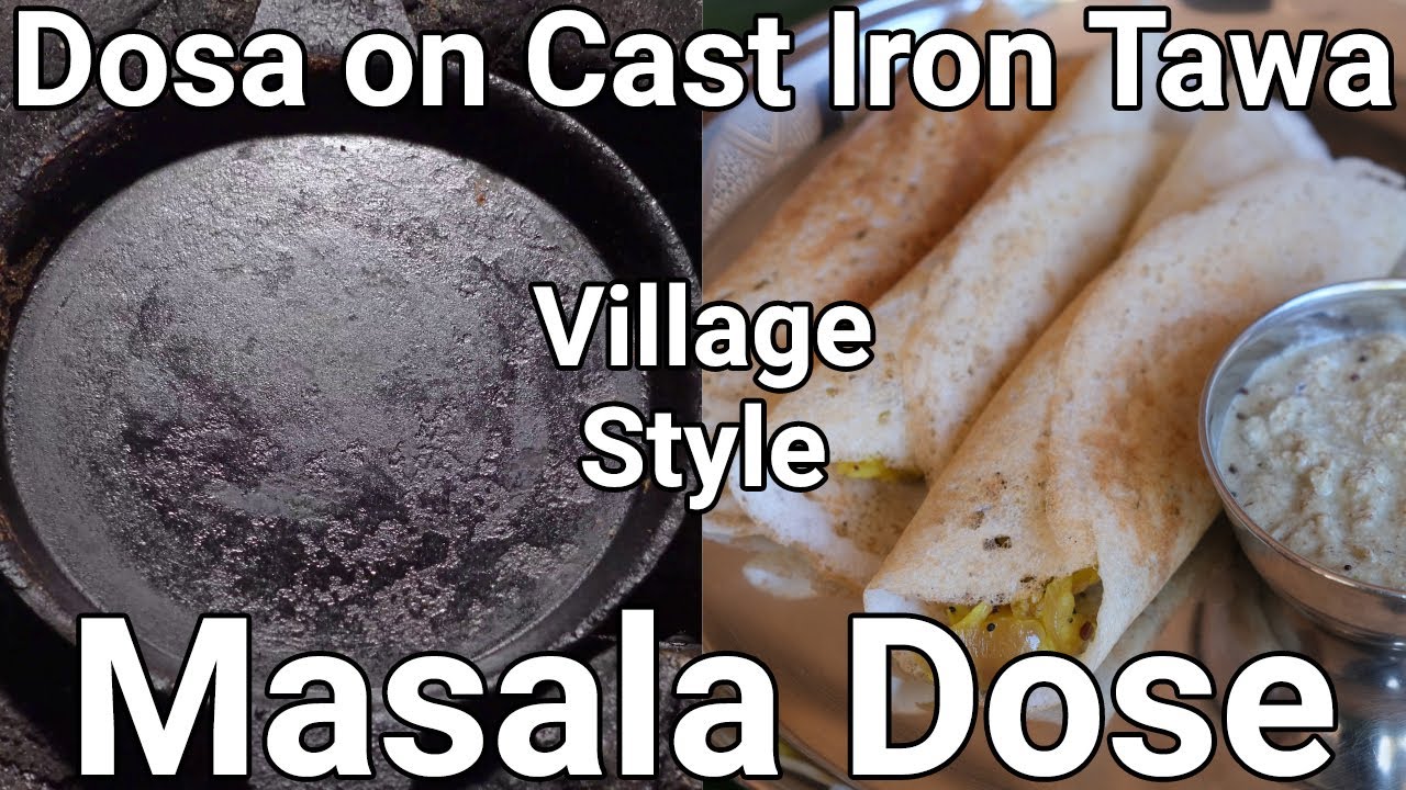 Prepare roasted dosa in Iron tawa