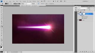 photoshop comet star shooting