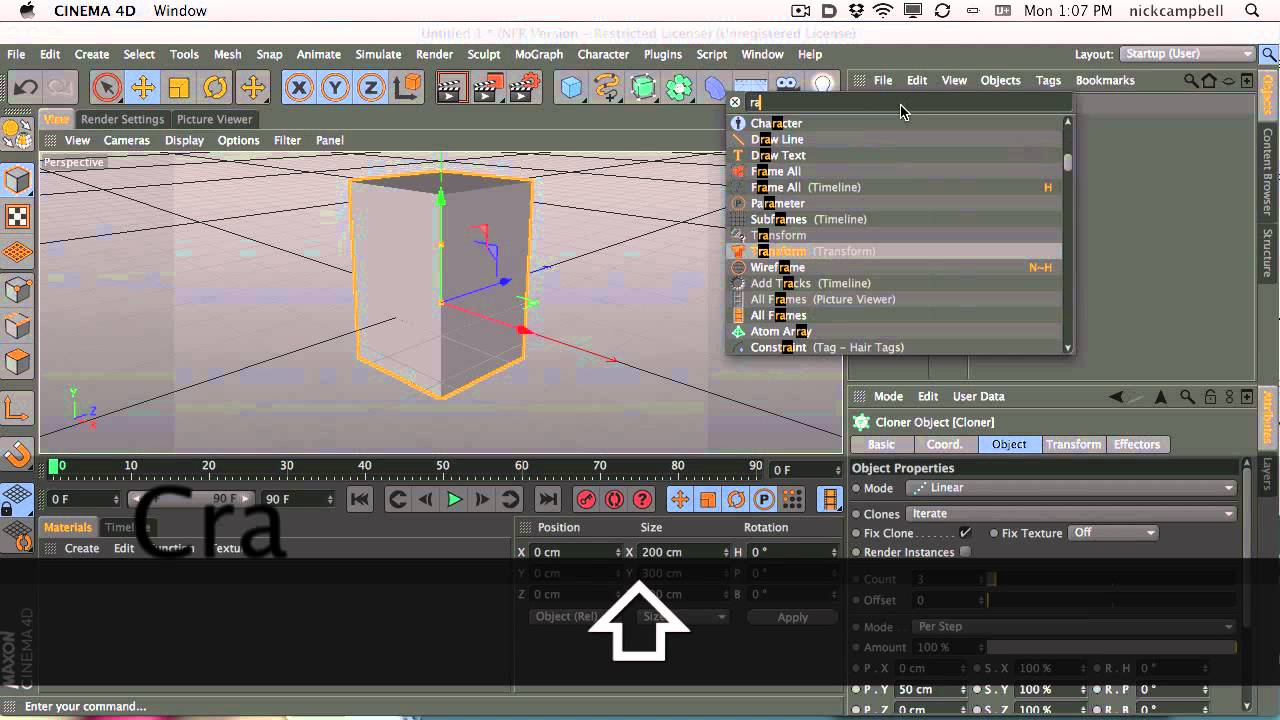 法語]cinema 4d r14 quick start tutorial camera calibration shift c ...