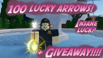 [YBA] Using 100 LUCKY ARROWS  + GIVEAWAY