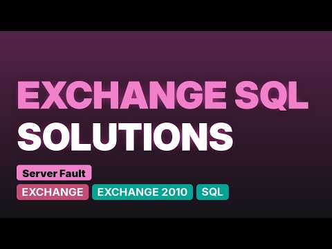 DevOps & SysAdmins: Is it possible to use SQL in Exchange transport rules