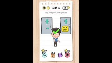 Brain Test: Tricky Puzzles Level 60 Walkthrough Solution Answers Solved