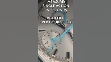 Tachymeter Scale on a Chronograph Explained #Shorts