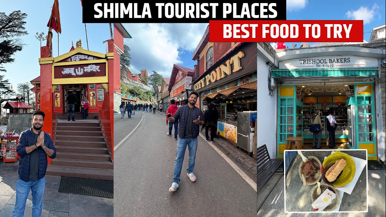 Shimla Places to visit , Best bakery of my life, जाखू हनुमान मंदिर ...