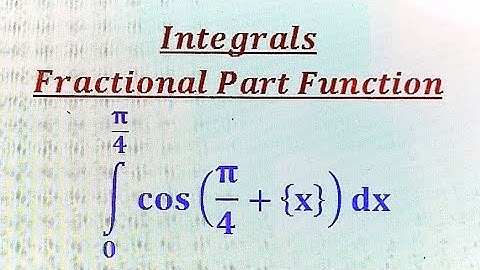 Definite Integral involving fractional part function( Part 20)