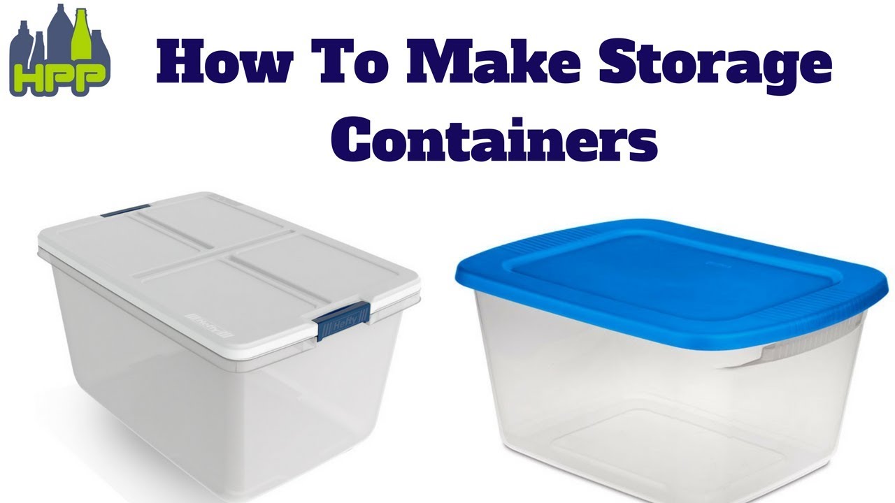 how to make storage containers YouTube