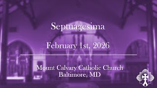 26-02-01 Septuagesima