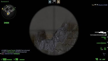 CS:GO | cobblestone cool one way smoke double kill + awp 1v2 clutch