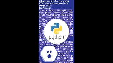 Strip HTML from strings in Python #shorts