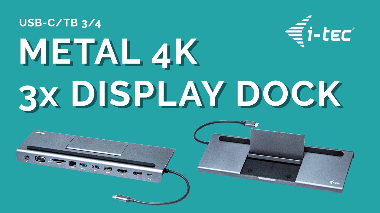 Docking Station I-tec USB 3.0 / USB-C / Thunderbolt 3x Display 4K Gen 2 Até 100W - S/Carregador - View #9