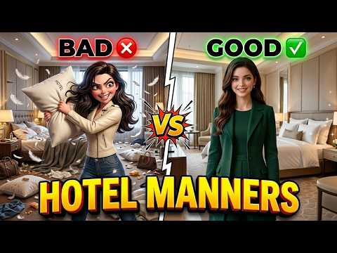 Good vs Bad Hotel Manners 🏨 | Learn English Through Story | English Conversation