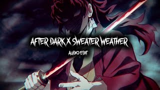 After Dark X Sweater Weather[Audio Edit] mr kitty and the neighborhood
