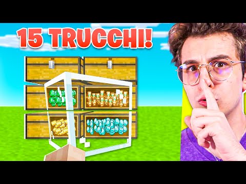 15 TRUCCHI che DEVI ASSOLUTAMENTE SAPERE se giochi a MINECRAFT!