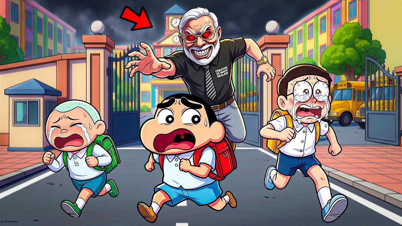 Shinchan and Nobita Escape From SCHOOL! 🤣