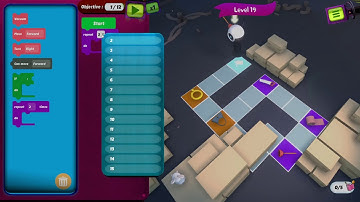 Rabbids Coding level 19 - 3 Stars