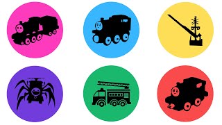 RAINBOW TRAIN - Percy, Thomas, Cho-Cho Charles, Truk Pemadam Kebakaran, Palang Kereta Api, James