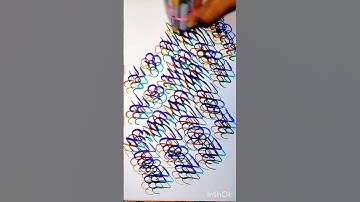 Calligraphy writing with brush pen short #shorts #shortsfeed #youtubeshorts #shortsvideo