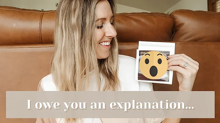 I owe you an explanation...