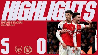 HIGHLIGHTS | Arsenal vs Chelsea (5-0) | Trossard, White (2), Havertz (2)