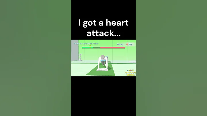 When you get a heart attack in Wii Fit... (2) #shorts