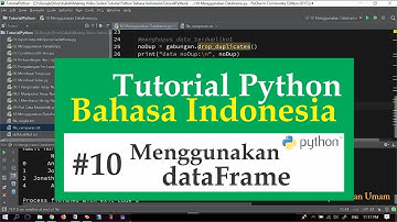 10 Tutorial Python Bahasa Indonesia - Menggunakan DataFrame Pandas