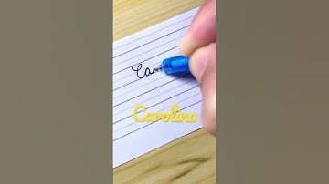 “Carolina” Beautiful name in Cursive writing | Handwriting | Calligraphy | Lettering