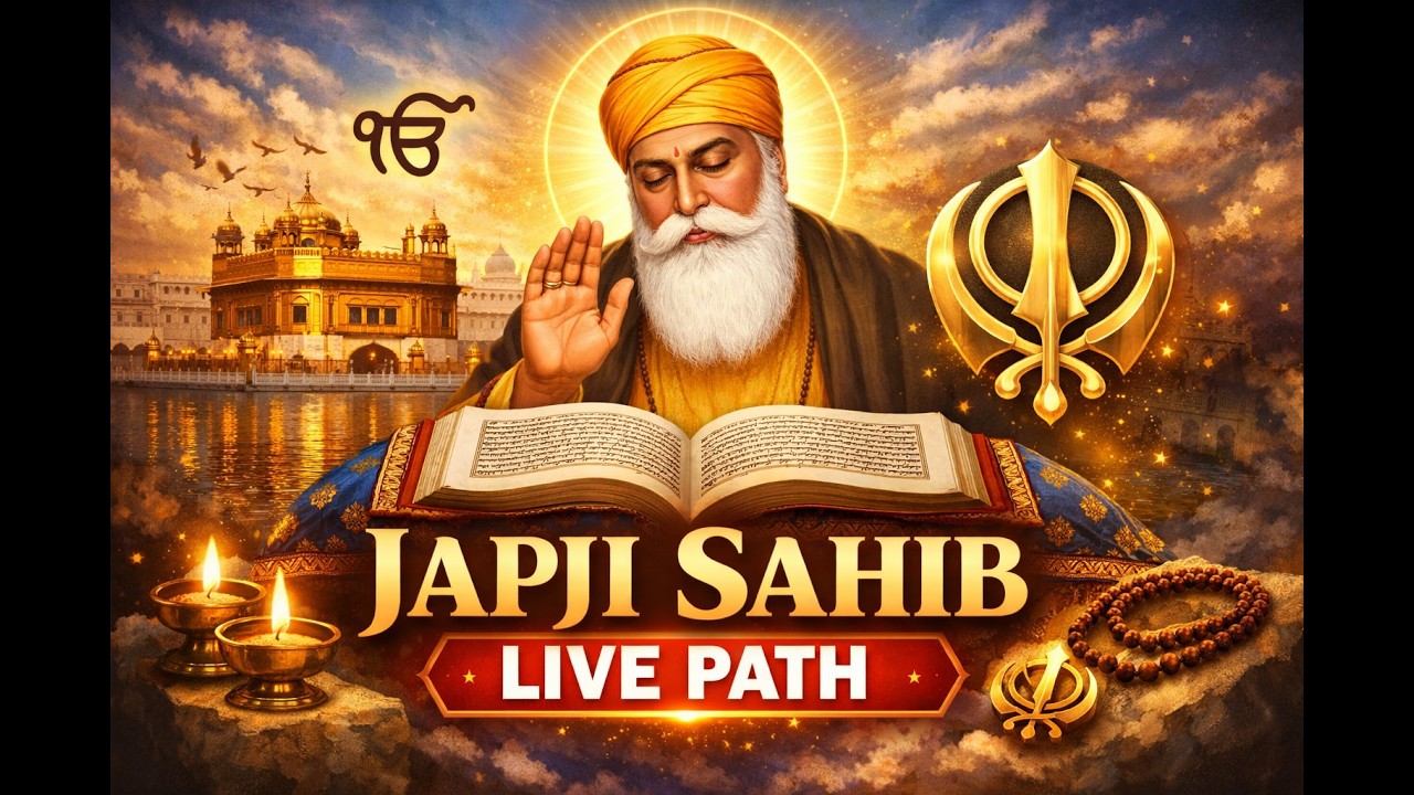Japji Sahib Live | Amrit Vele Path | Dhan Guru Nanak Dev Ji | Waheguru Simran