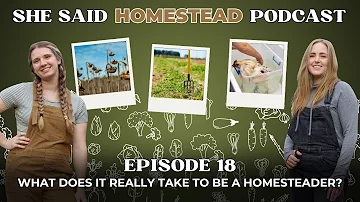 Episode 18 - What Does It Really Take to be a Homesteader?